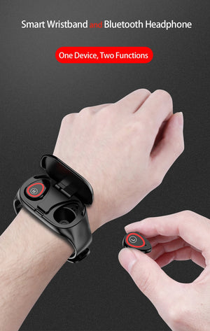 M4 Wireless Bluetooth Earphone With Wristband for Android and iPhone